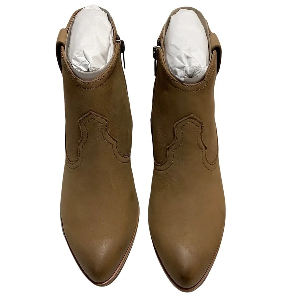 Frye Reina Western Style Bootie Sz 9.5 Ash